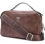 Bullcaptain pánská kožená taška Sancho Hnědá 3L