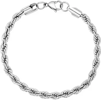 Náramek Náramek z chirurgické oceli Just Twisted 3mm / 21 cm