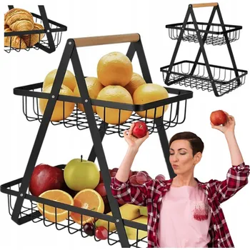 Obraz Kovový koš na ovoce černý