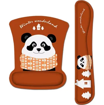 Podložka pod myš Huado Set podložka pod myš a zápěstí Zimní radovánky