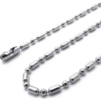 Náhrdelník Kuličkový řetízek z chirurgické oceli - Rival - Délka 50 cm