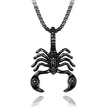 Přívěsek Přívěsek z chirurgické oceli Černý Štír Maroko - Model BEZ ŘETÍZKU (pouze přívěsek)