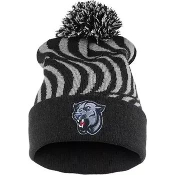 Čepice Černá čepice Beanie s pumou a bambulí