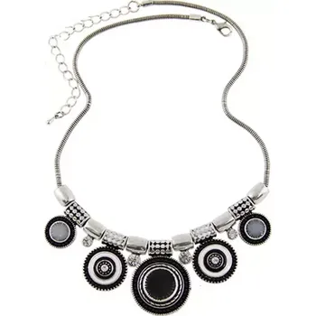 Náhrdelník Lodestar Masívní náhrdelník kruhový Afro černý