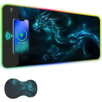 Podložka pod myš Huado RGB podložka pod myš s bezdrát nabíjením 15W Dragon