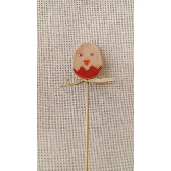 Velikonoční dekorace zápich - vajíčko červené