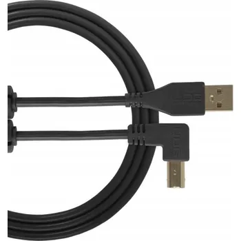 Datový kabel UDG Ultimate Audio Kabel USB 2.0 A-B Černý Zahnutý 3m | USB Kabel A-B Zahnutý