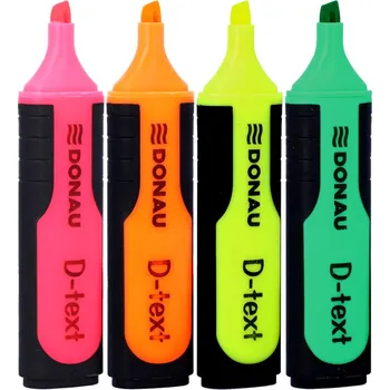 Zvýrazňovač Zvýrazňovač Donau vícebarevný 4 ks