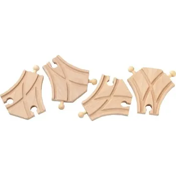 Vláček a vláčkodráha Maxim Symetrická výhybka 4 kusy (Maxim 50921)