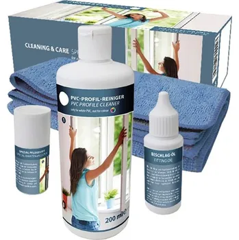 Olej na dřevo Weiss Chemie COSMO čístící a pečující sada na bílá plastová okna a dveře SP-300.190