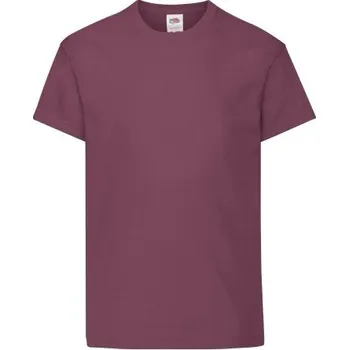 Fruit of the Loom dětské tričko červené bavlna velikost 152