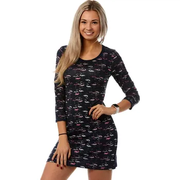 Dámské noční prádlo Noční košilka jemná 1D1028 modrá l