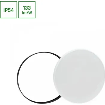 Bezpečnostní kamera NYMPHEA ČERNO-BÍLÉ KRUHY 40W CW 230V 115st IP54 FI485x70 BÍLÁ/ČERNÁ OK