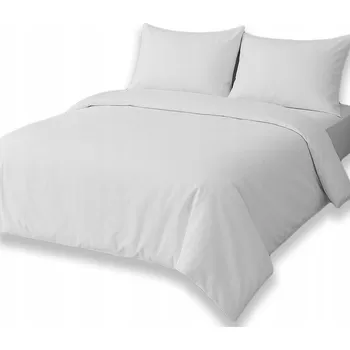 Povlečení Sada povlečení 160x200 cm + 2x 70x80 cm HLADKÁ COMFORT 3dílná BÍLÁ