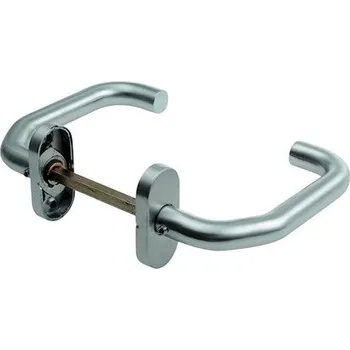 Dveřní kování ASSA ABLOY Rozetové kování klika tvar U na oválných rozetách AHW600