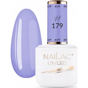 Lak na nehty Hybridní lak barevný lak NaiLac Fialový 7 ml