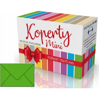 Obálka BAREVNÁ OBÁLKA MINI 1 KUS 100X75 mm POL-MAK ZLATÁ