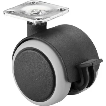 Kolečko Dvojité plastové kolečko s brzdou MI-F86.040.PL