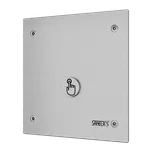 Sanela - Piezo splachovač WC na tlakovou vodu se speciálním ativandalovým krytem, 24 V DC