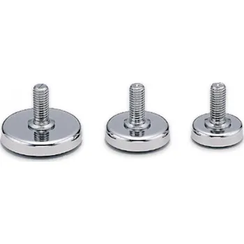 Nábytkové kování Stavěcí nohy s gumovou základňou MKR-40N3