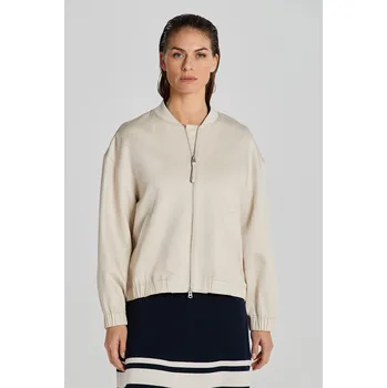 Dámská větrovka BUNDA GANT LINEN BLEND BOMBER JACKET SOFT OAT