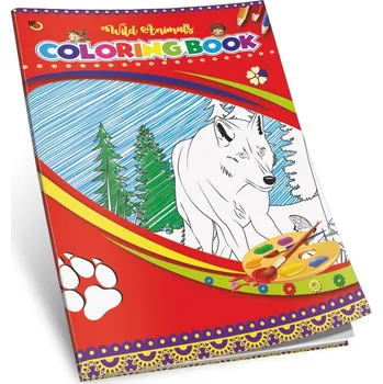 omalovánky Omalovánky A4/8listů, motiv divoká zvířata, ofsetový papír 100g/m2