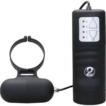 Černý vibrační kroužek na penis