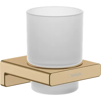 Hansgrohe AddStoris Nádobka na ústní hygienu, kartáčovaný bronz 41749140