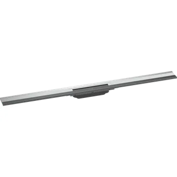 Odvodňovací žlab Hansgrohe RainDrain Flex Vrchní sada sprchového žlabu 1000, zkracovatelný, pro instalaci ke stěně, chrom 56053000