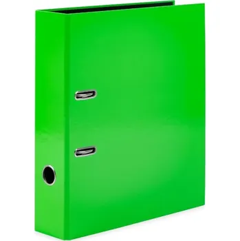 Pákový pořadač A4 7cm karton, barva - neonově zelená