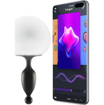 Vibrátor Magic Motion Bunny - chytrý anální vibrátor s králičím ocáskem (bílý)