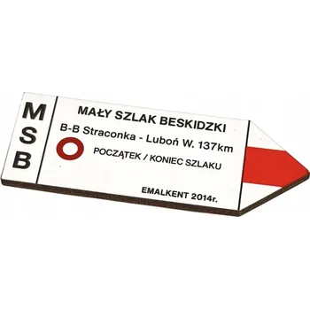 Obraz Magnet dřevěná cedulka MALÁ BESKYDSKÁ STEZKA S-L