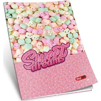 Sešit sešit 454, A4, 52 listů, linkovaný 8 mm,edice STREET, motiv sladké sny