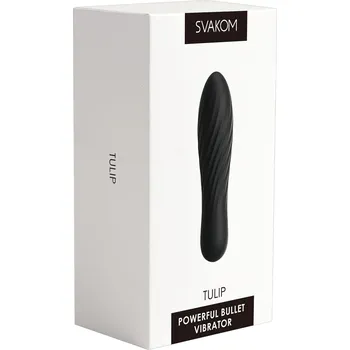 Vibrátor Svakom Tulip - akumulátorový mini vibrátor (černý)