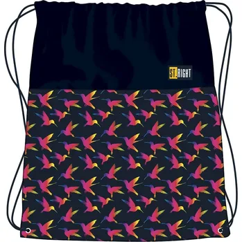 Sáček na přezůvky a cvičební úbor St.RIGHT - Rainbow Birds, rozměry: 34 x 43 cm