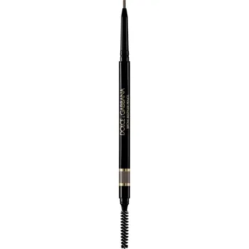 Tužka na obočí Dolce&Gabbana Classic Brow Restyler Pencil tužka na obočí s kartáčkem odstín 03 Medium Brown - Warm Medium Auburn Brown 0.09 g
