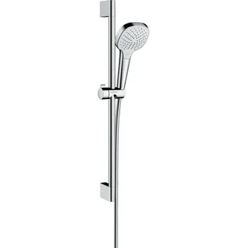 Sprchový set Hansgrohe Croma Select E sprchová sada Vario EcoSmart se sprchovou tyčí 65 cm, bílá/chrom 26583400