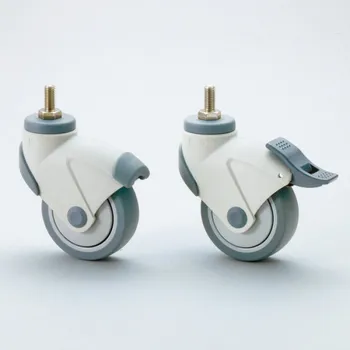 Nábytkové kování Kolečka s duální brzdou, šroubovací EX-100N12