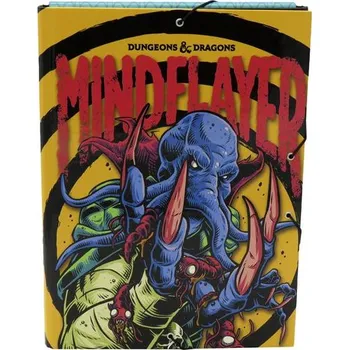 Archivační box Krabice na dokumenty/sešity A4 s gumou, Dungeons & Dragons Black Light, tloušťka 3 cm