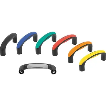 Nábytkové kování Třmenové úchyty z plastu s měkkými plochami úchytu 06913-10-11705116