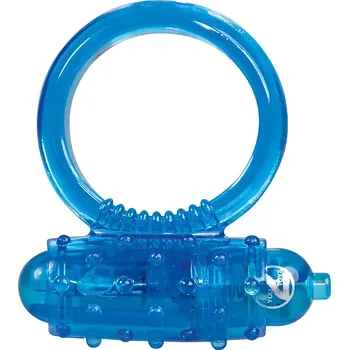 You2Toys - silikonový vibrační kroužek na penis (modrý)
