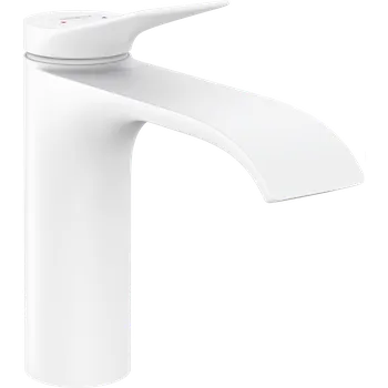 Vodovodní baterie Hansgrohe Vivenis Páková umyvadlová baterie 110 bez odtokové soupravy, matná bílá 75022700
