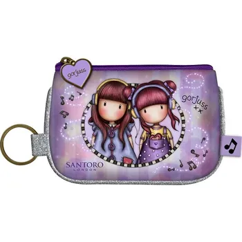 Nákupní taška Peněženka/klíčenka Santoro London - The Duet, rozměry: 12 x 8,5 x 1 cm