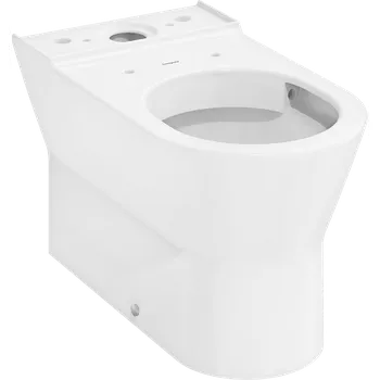 Klozet Hansgrohe EluPura Original S - Kombi WC na podlahu ke zdi, AquaChannel Flush, HygieneEffect, bílá 62012450