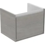 Ideal Standard Connect Air - Skříňka pod umyvadlo CUBE 600 mm, 1 zásuvka, šedý dub E0846PS