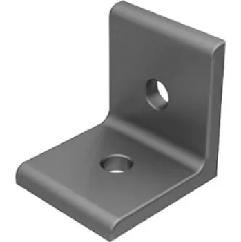 Tesařské kování Spojovací úhelník plochý 2 otvory, 1 drážka 093WD45