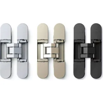 Nábytkové kování Nastavitelný skrytý skříňový pant pro bezfalcové dveře, chrom HES3D-90DC