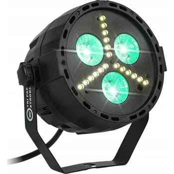 LED RGB+W PAR REFLEKTOR EFEKT STROBOSKOP DISCO OSVĚTLENÍ