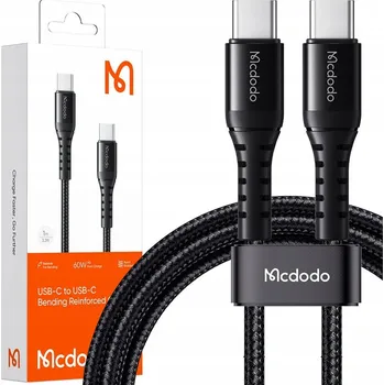 Datový kabel Kabel McDodo USB typ C - USB typ C 1 m černý