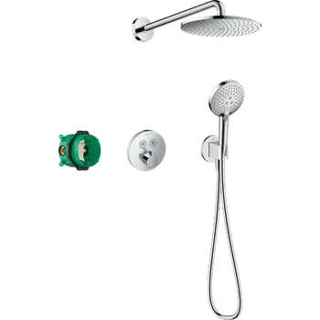 Vodovodní baterie Hansgrohe Raindance S Sprchový systém 240 1 jet PowderRain s termostatem ShowerSelect S, chrom 27951000